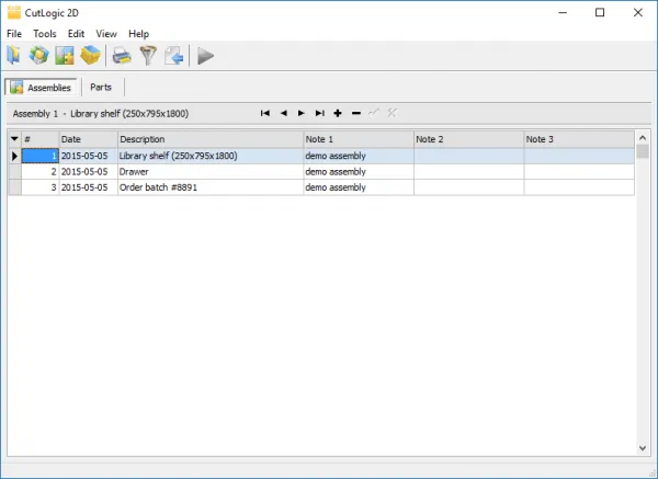 cutlogic 2d assemblies