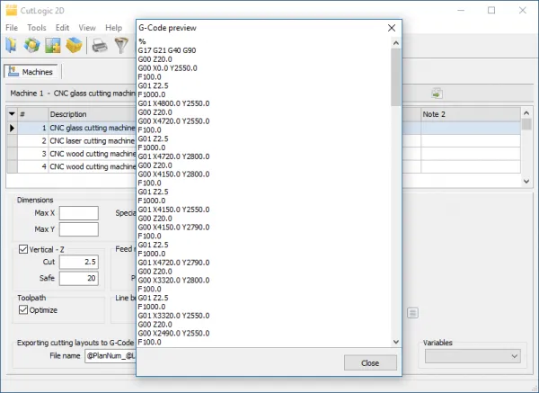 cutlogic 2d cnc g-code preview