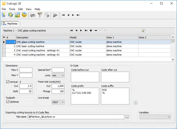 cutlogic 2d cnc machines
