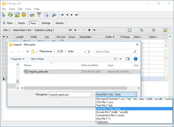 cutlogic 2d import formats